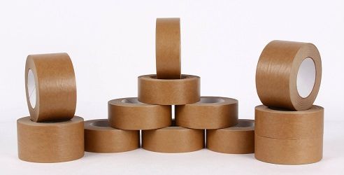 rolls of kraft paper tape